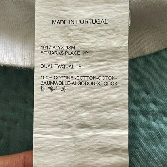 1017 ALYX 9SM EX NIHILO Buckle Shirt Size M